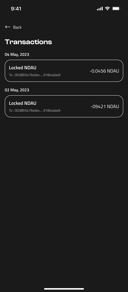 Ndau Wallet App gallery 4