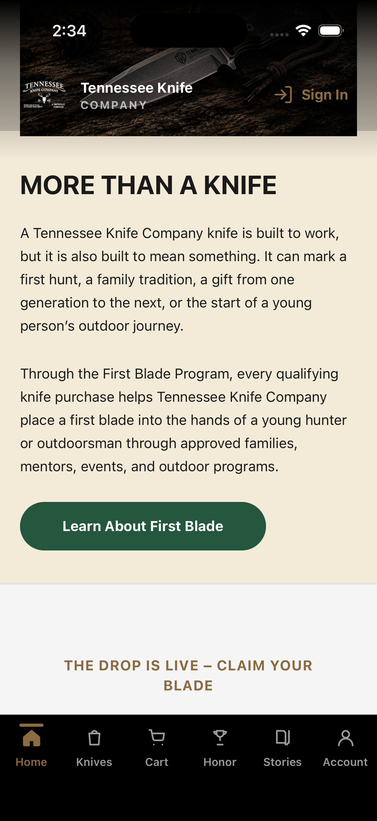 Tennessee Knife Company App gallery 5