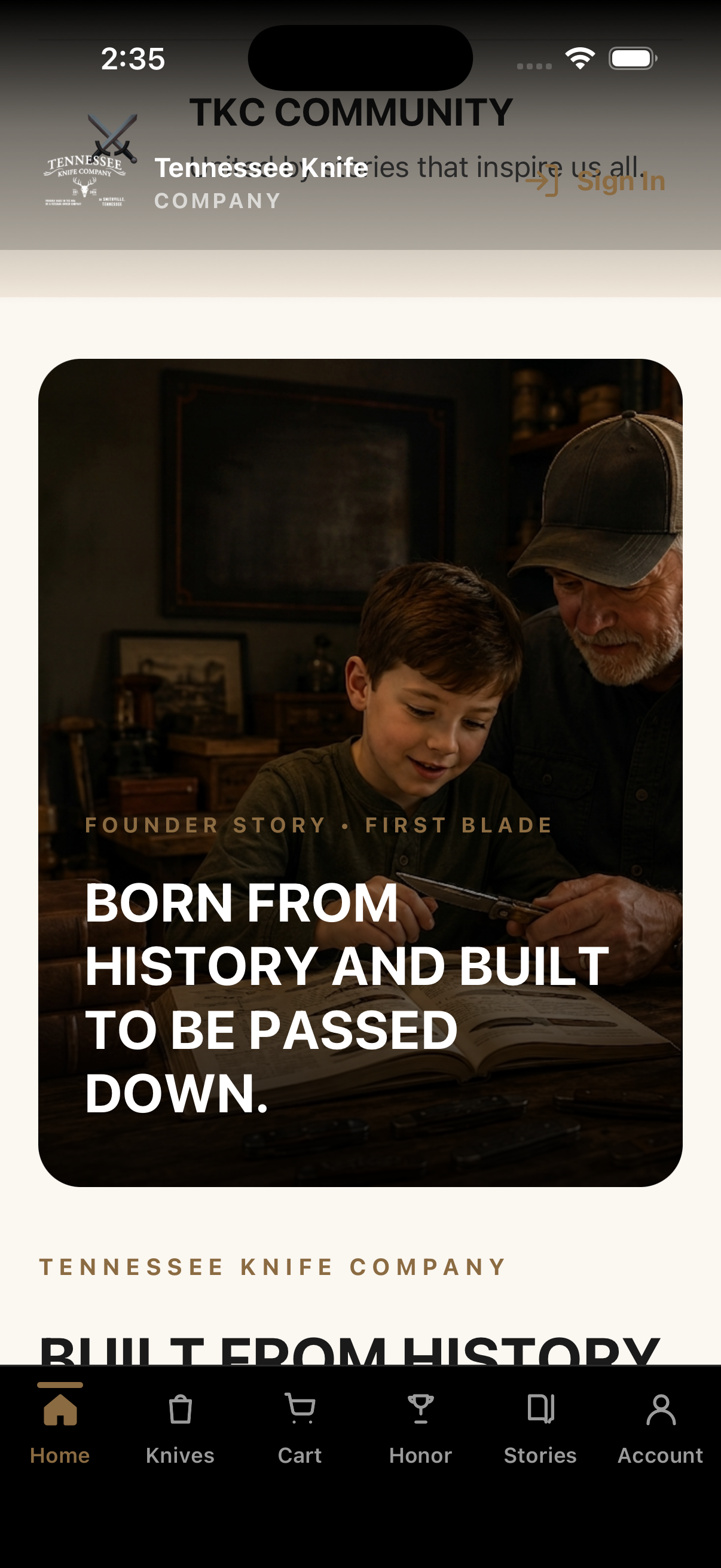 Tennessee Knife Company App gallery 3